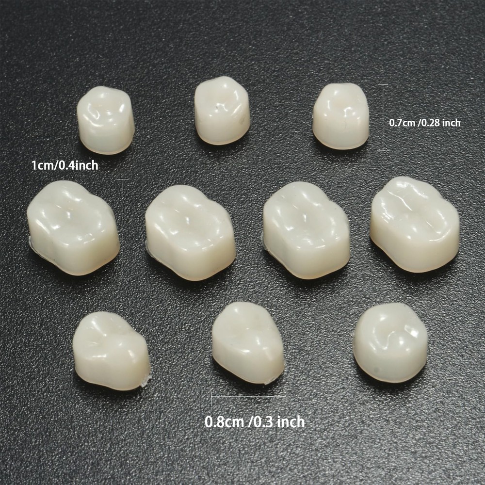 120 Pieces Fake Tooth Cap Crown Veneers Front Back 60pcs front and back