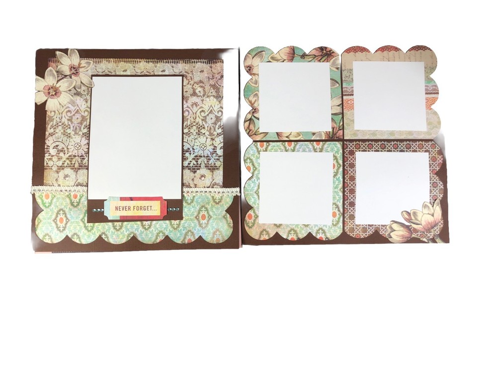 Basic Grey Curio Scrapbook 20 Layout Pages + Extras