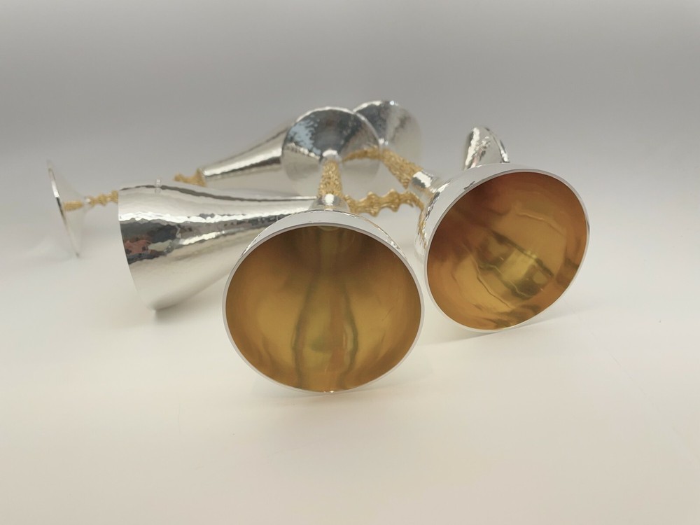Stuart Devlin Silver & Silver Gilt Gilt Wine goblets 1979 4