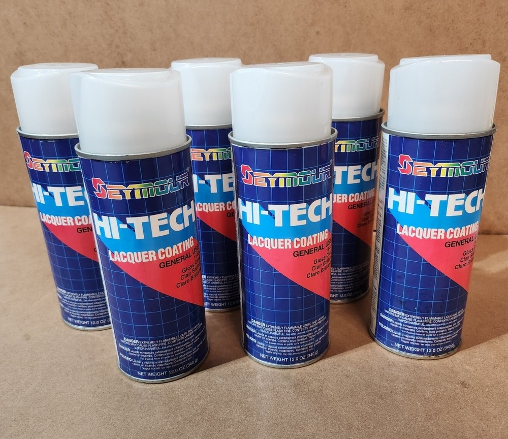 (6 Pack) SEYMOUR 16-821 Hi-Tech Lacquer Coating Gloss Clear