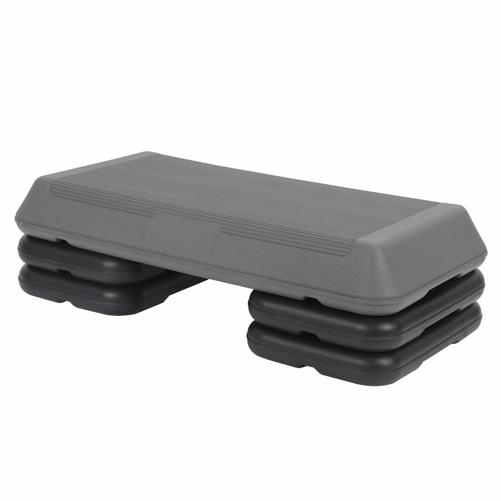28" Exercise Workout Aerobic Step Adjustable Stepper with 3 Level Risers Home