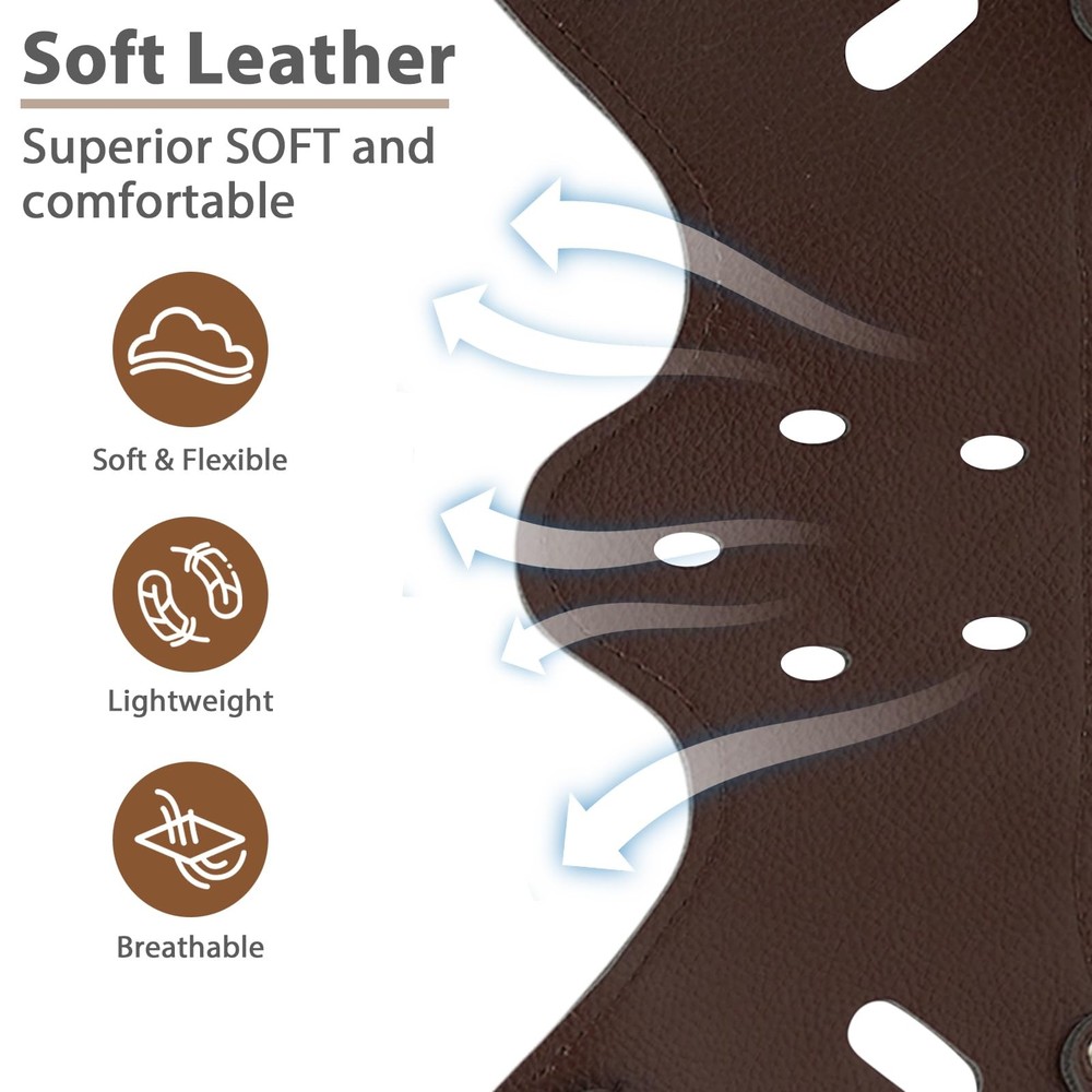 Leather Dog Muzzle for Large Breeds - Soft, Secure, Anti-Barking Design