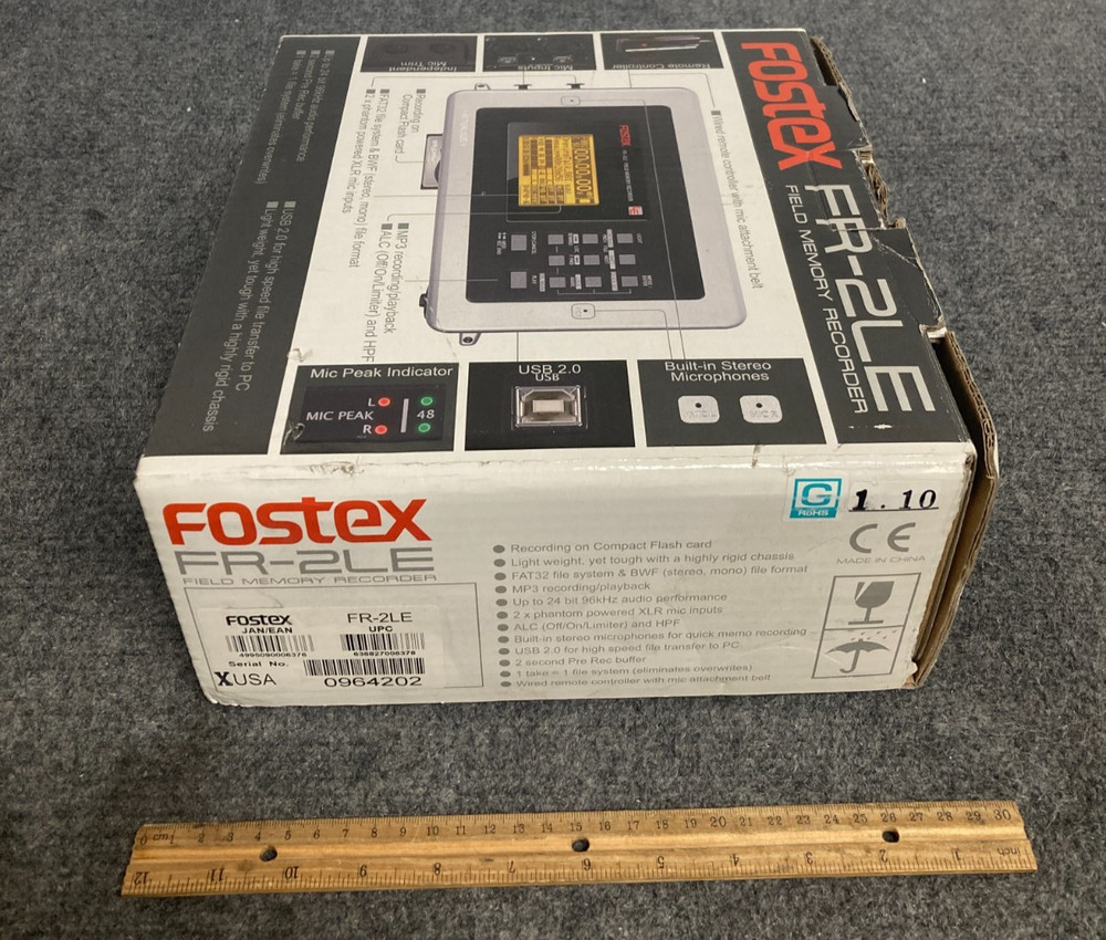 Fostex FR-2LE Field Memory Recorder - Open Box - w/ Case