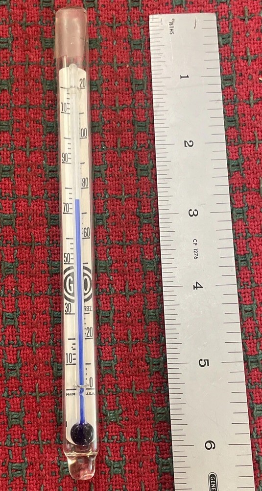 Vintage Advertising Thermometer Powers Regulator Co. Working