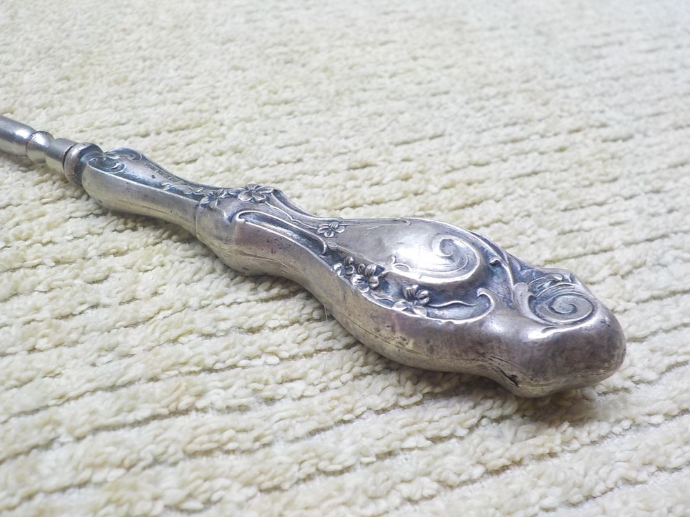 Antique Sterling Handle Button Hook