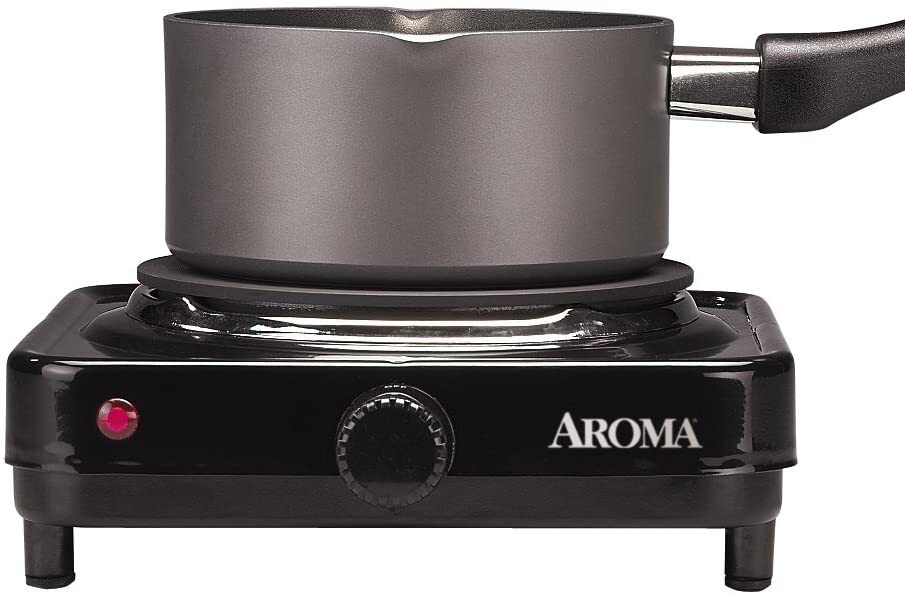 AROMA AHP303 SINGLE BURNER PLATE OPEN BOX