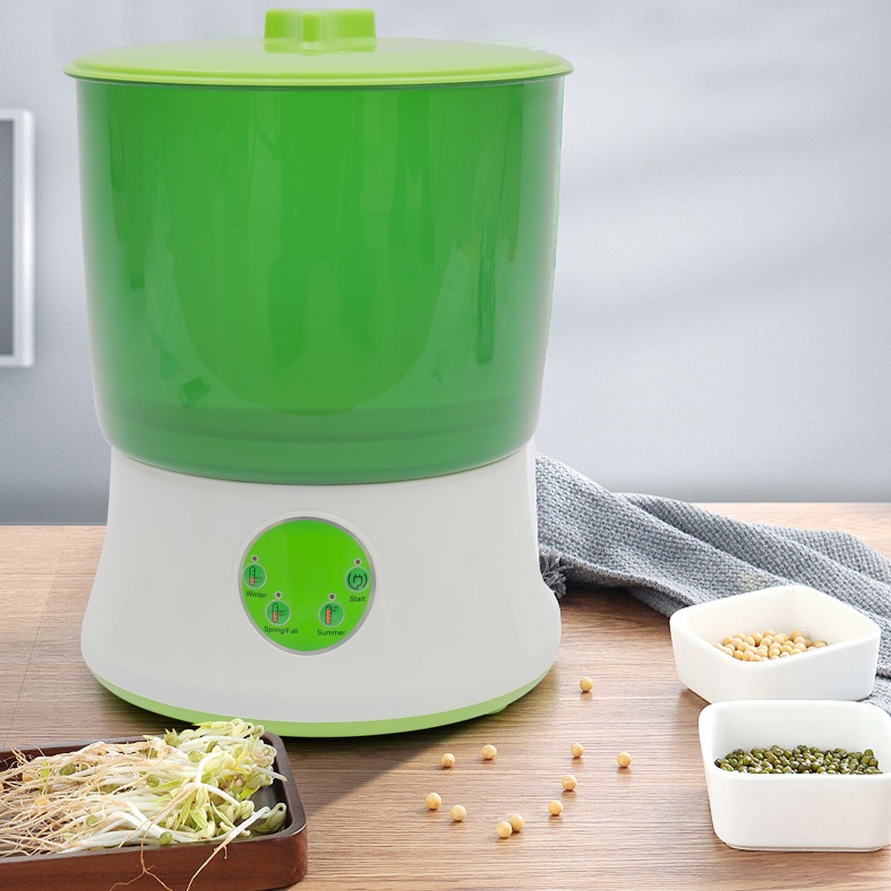 2-Layer Bean Sprouts Machine Auto Electronical Bean Seed Sprout Maker 110V 20W
