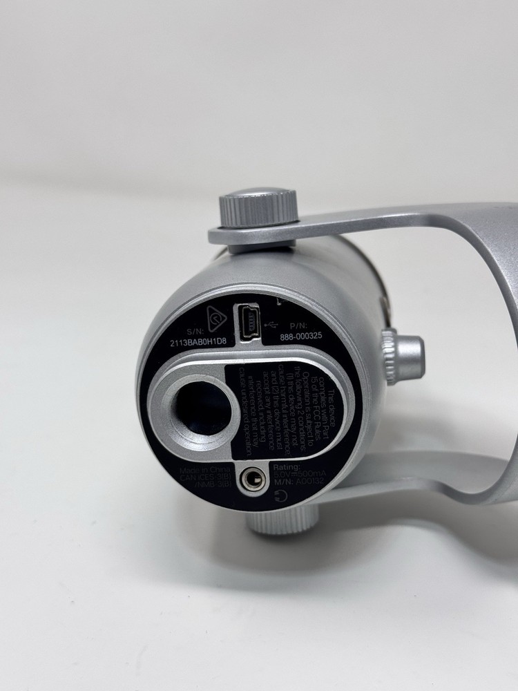 Blue Yeti USB Microphone Silver Desktop Stand Tested Working