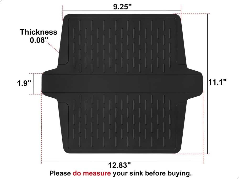 Sink Saddle, Kitchen Sink Mat, Divider Protector Mat, No Odor, Super Soft,