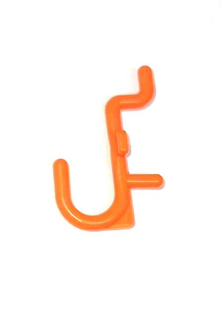 Plastic Orange J Hook Peg Board Hook Kit Tool Storage Craft Hooks Pick A Pack