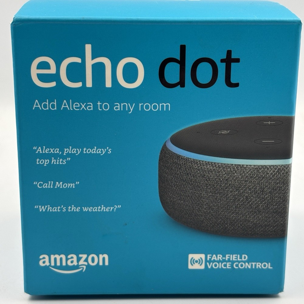 Amazon Echo Dot (3rd Generation) Smart Speaker - Charcoal