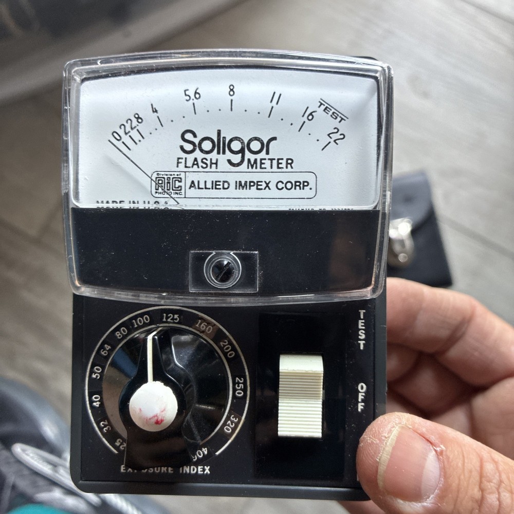 Vintage Soligar Analog flash meter - tested, accurate VTG