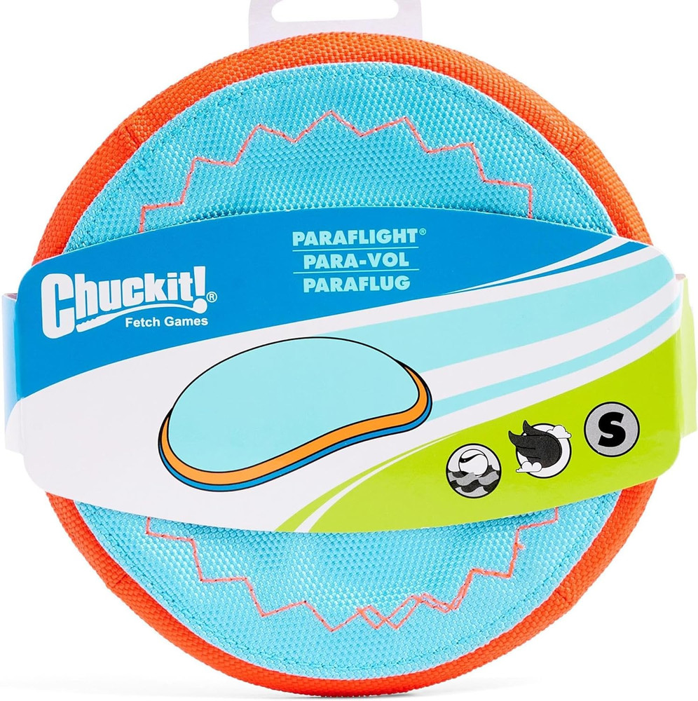 Paraflight Flying Disc Dog Toy - Water Floating Flyer - Durable Nylon Constructi