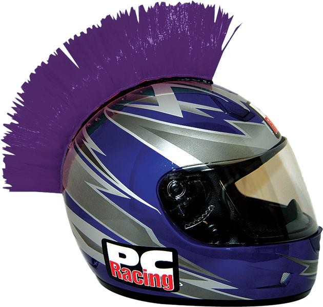 PC Helmet Mohawk Purple