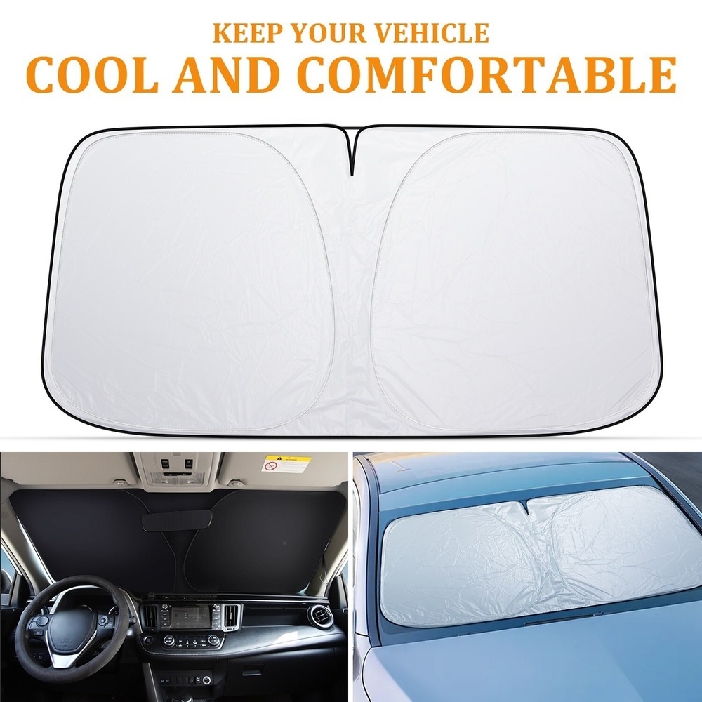 For Jeep Foldable Car Windshield Sun Shade Shield Visor Foldable UV Heat Block