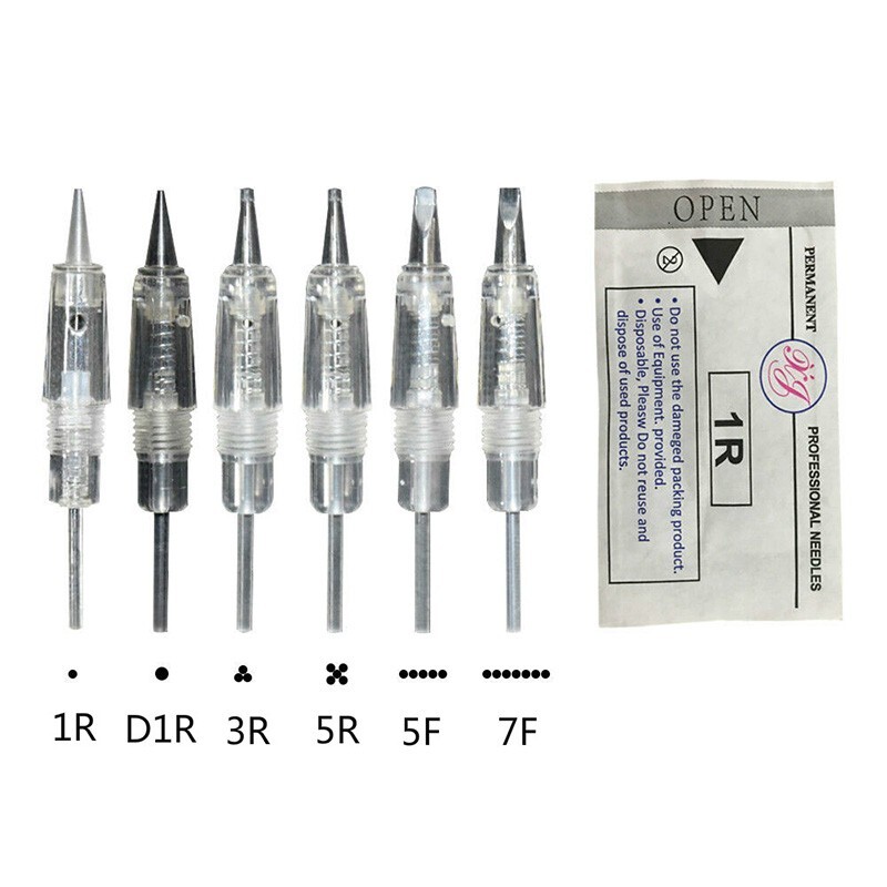 Screw Tattoo Needles Microblading Cartridge Needle for Permanent Makeup Eyebrow