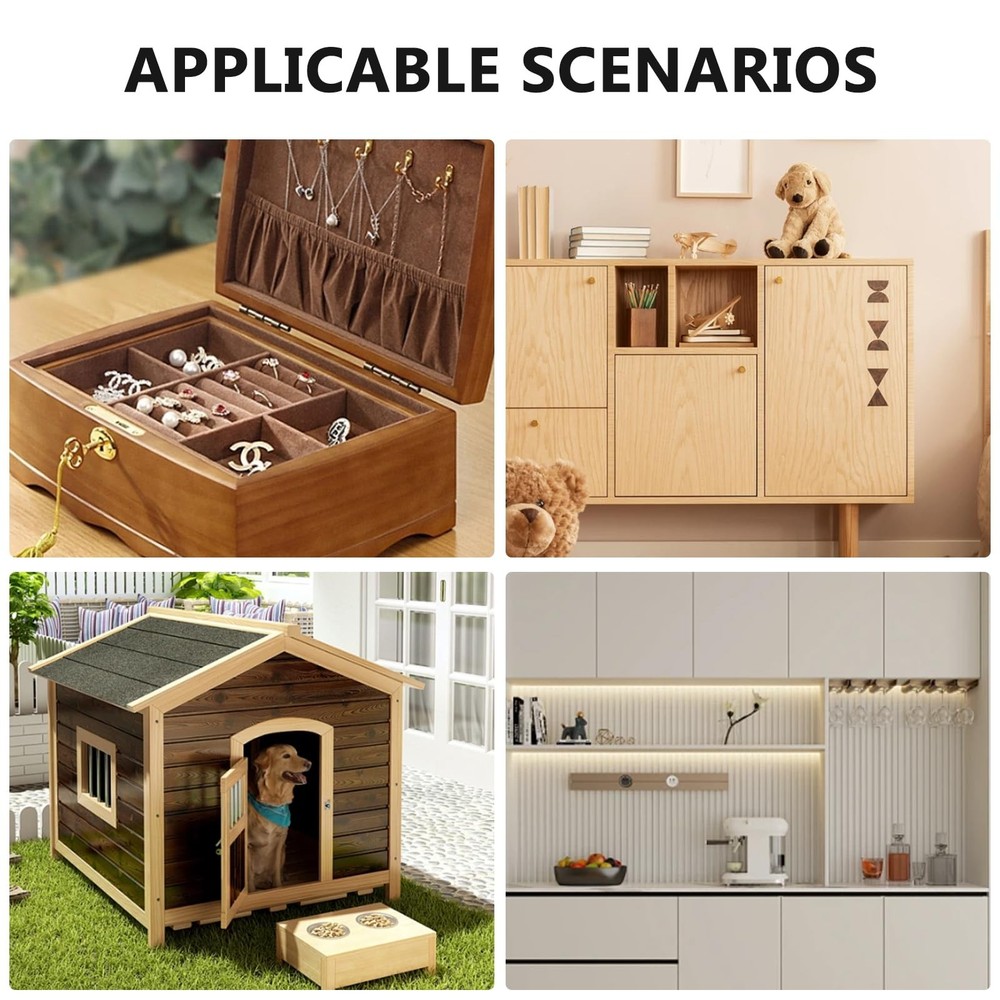 Jinyuanchao Mini Solid Brass Hinges Cabinet Drawer Butt 1 Inch,