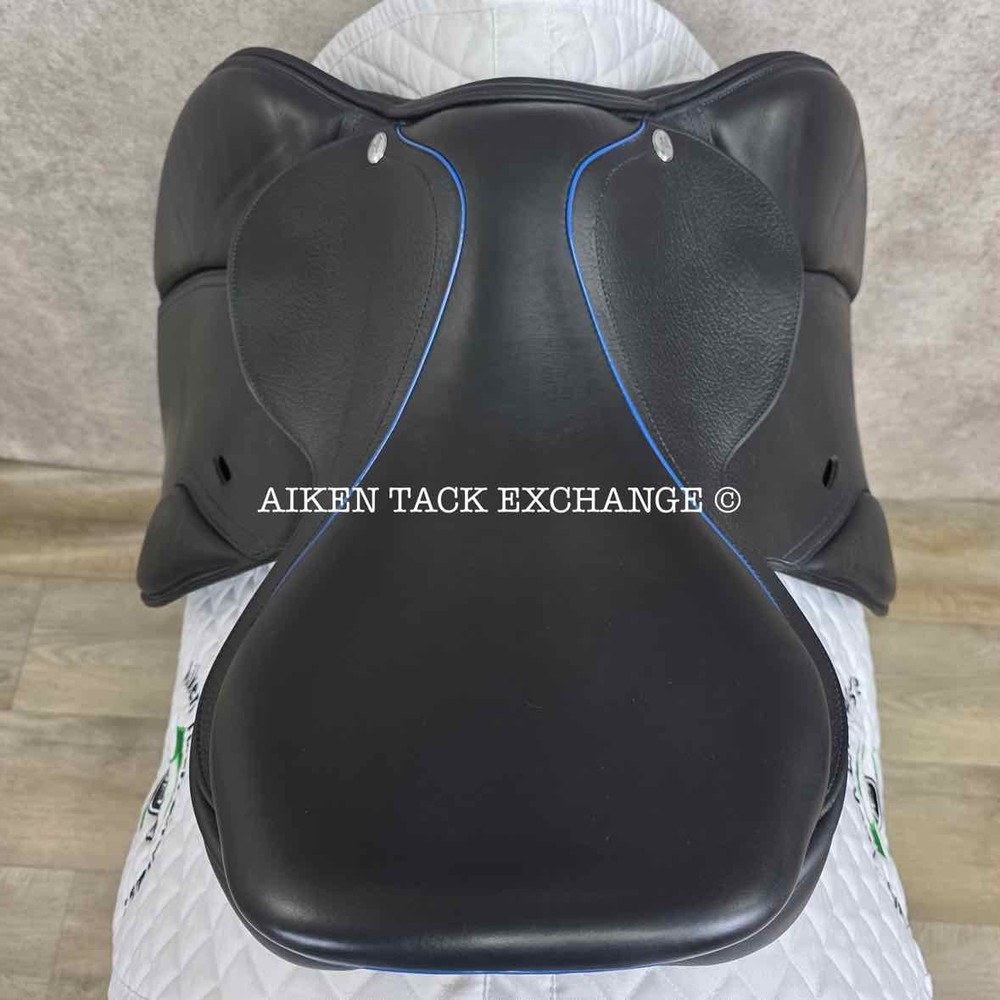 Adam Ellis Jump Saddle, 17" Seat, Medium Wide Tree (Read Description)