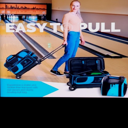 2 Balls Bowling Rolling Bag