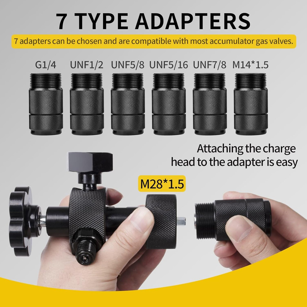 Hydraulic Accumulator Charging Kit Nitrogen