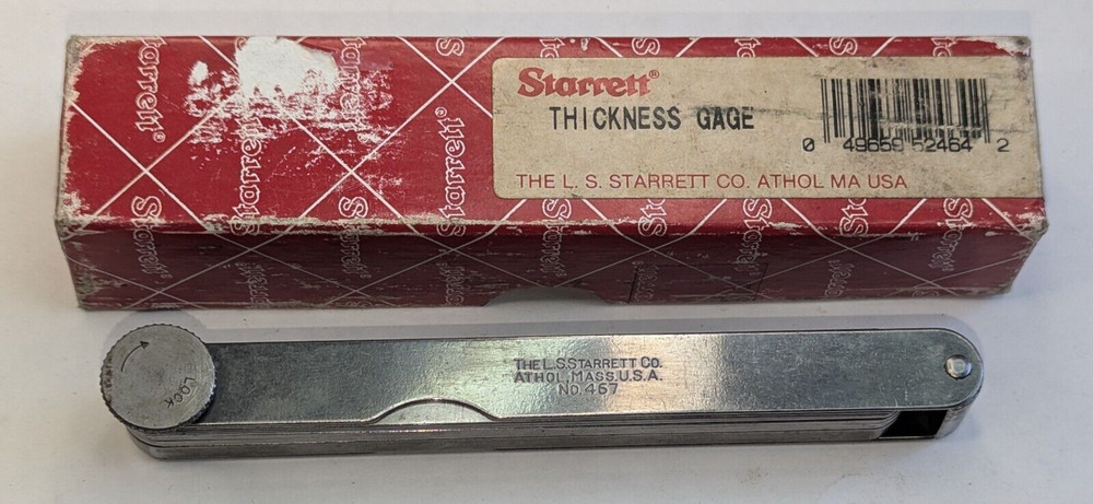 Starrett No.467 Thickness Gage
