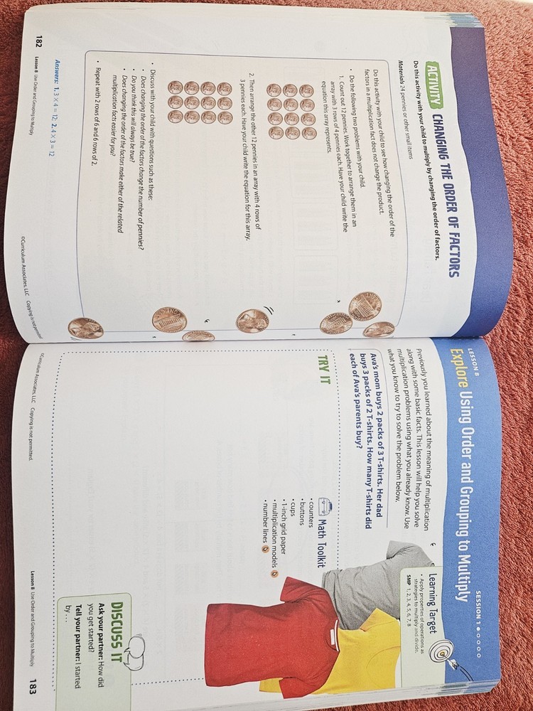 Ready Classroom Mathematics Grade 3 Volume 1 Unused