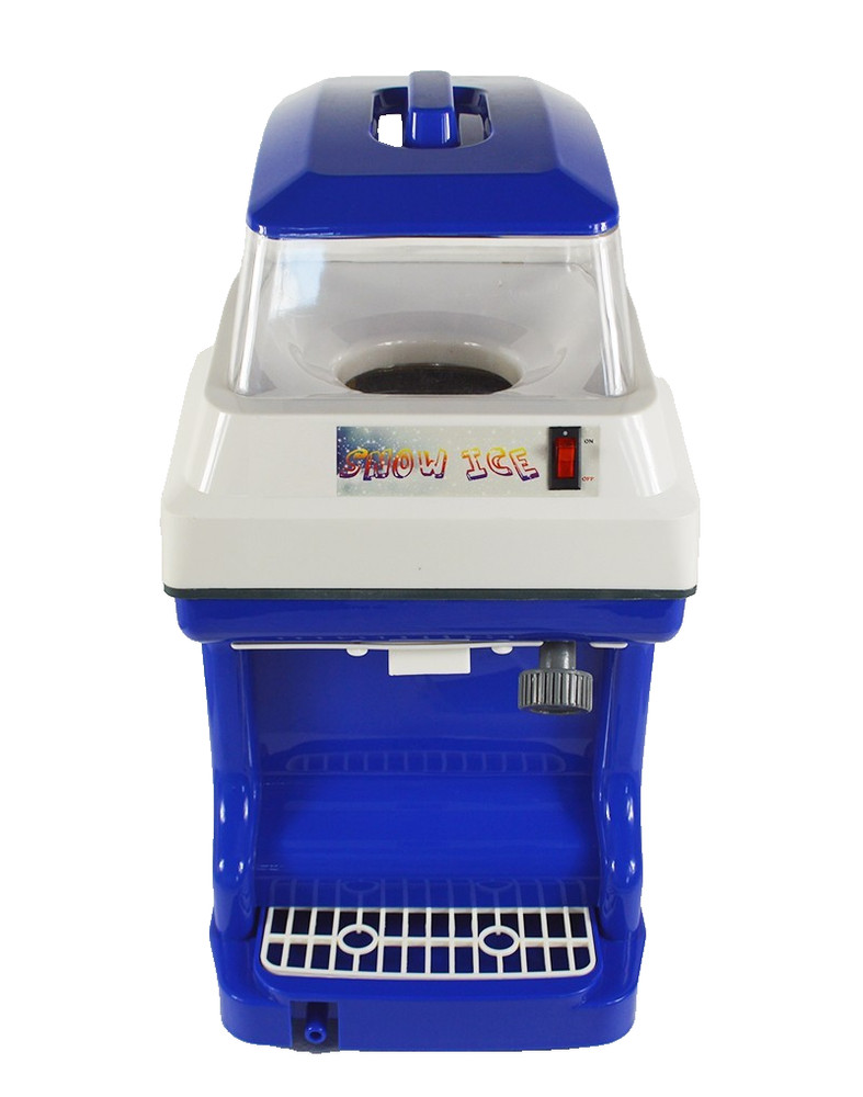 110V Electric Ice Shaver Crusher Fully Automatic Ice Thickness Adjustable