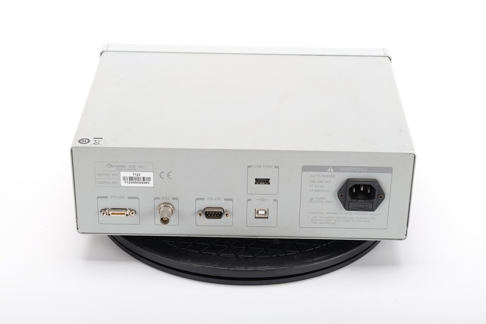 Chroma 7123 Display Color Analyzer With AC Power Cable