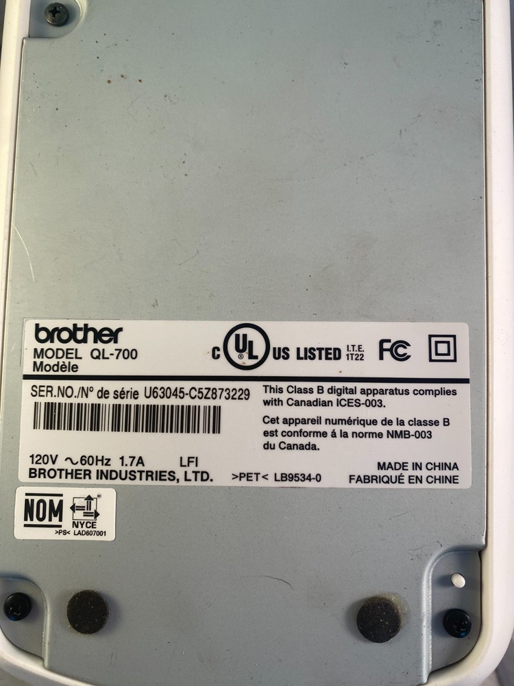 Brother QL-700 Professional Label Thermal Printer