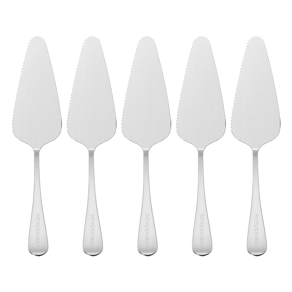 5x Cake Server Pie Holder Transfer Triangular Spade Spatula for Pizza Cake Ba...