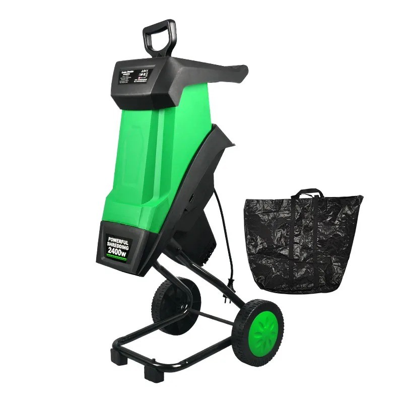 Wood Chipper, Branch Shredder, Leaf Crusher, Compact Home Use
