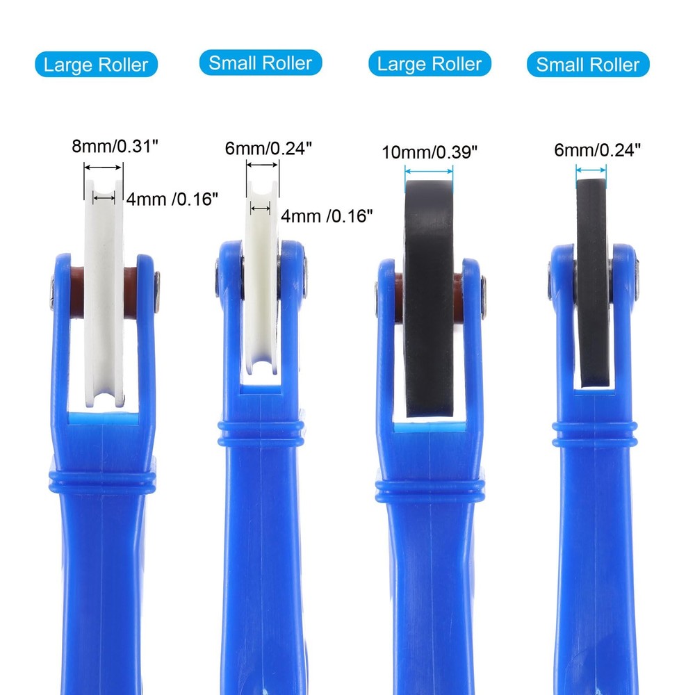 LED Strip Channel Roller Tool, 2Pcs Flat/U-Groove Wheels with Plastic Handle ...