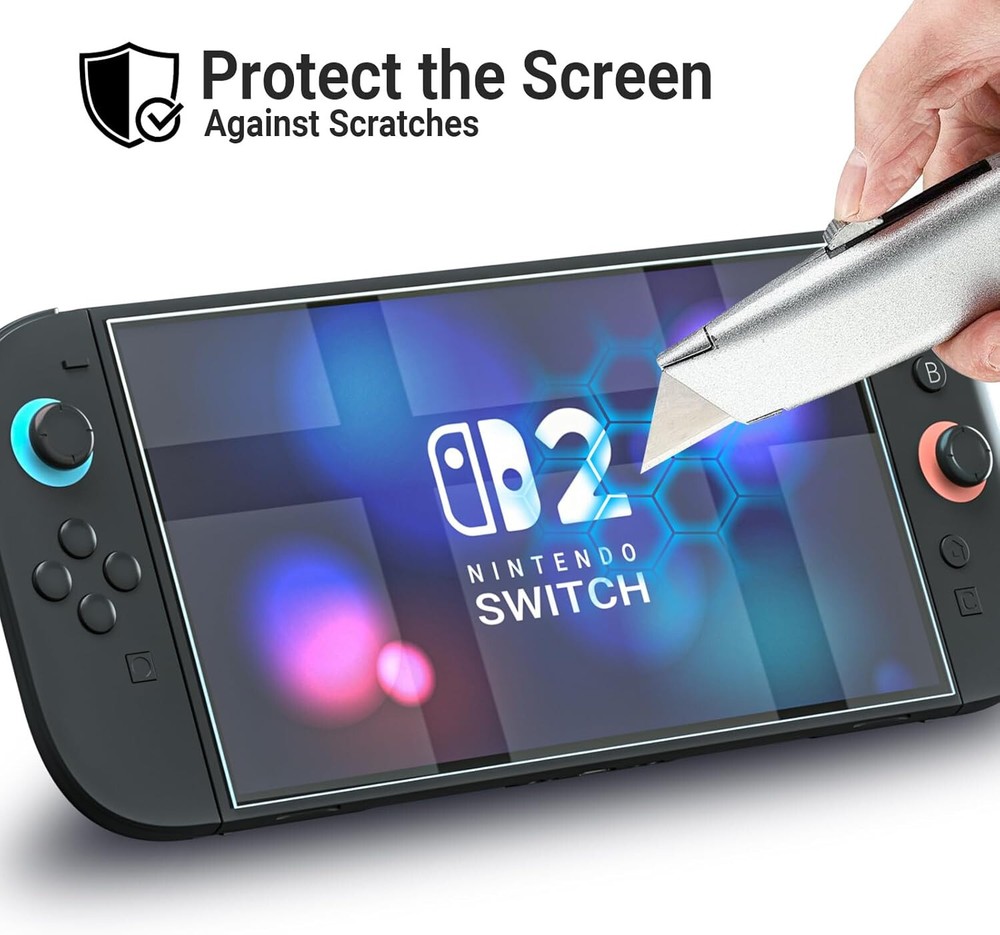 Screen Protectors for Nintendo Switch 2, Blue Light Blocking, 9H Hardness,2 Pack