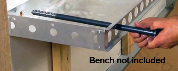 InvisaBolt Support System for use with BBADJR - Better Bench Rectangular Bench