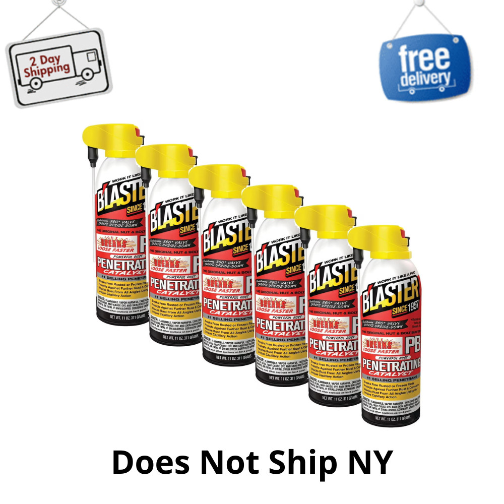 6 Pack PB Blaster 16PBDS Penetrant Rust Remover, Machine & Tool Lubricants, 11oz