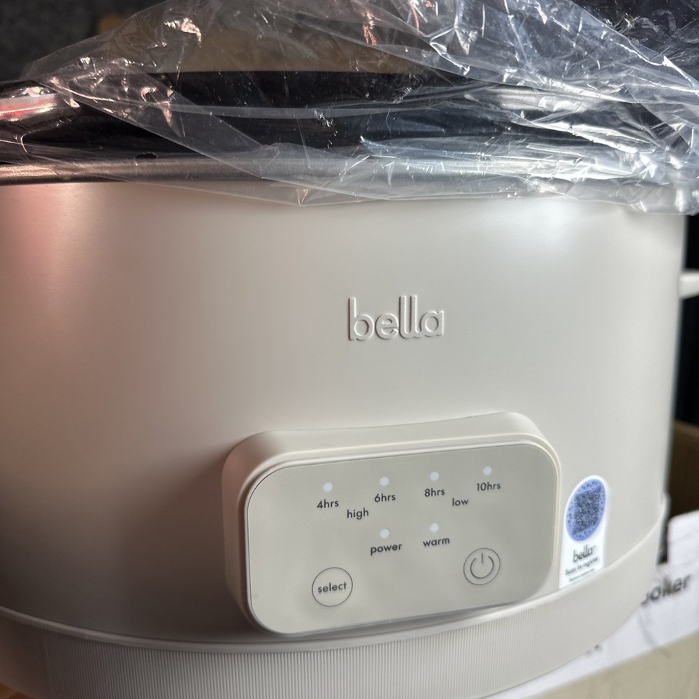 Bella Slow Cooker Set 2 Sizes 6qt & 2qt 3 Control Settings Programmable NEW OPEN