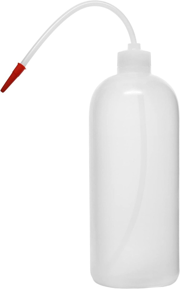 Wash Bottle, 1000ml - Polyethylene - Translucent, Unbreakable -
