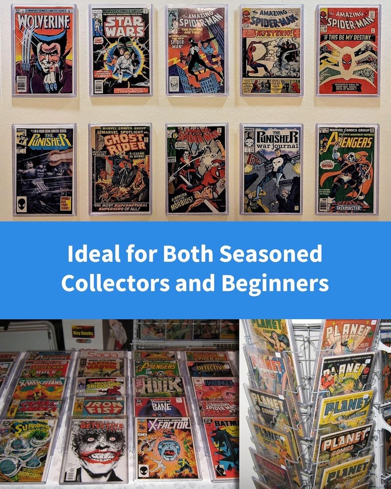 Comic Book Top Loaders for Current, Toploader Hard Sleeves Holder for Comic Book