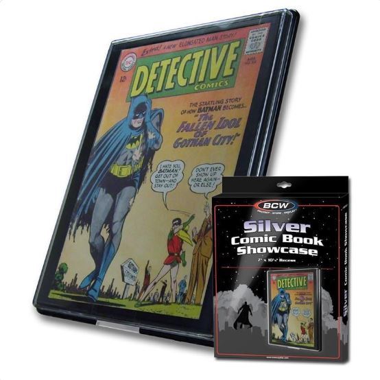 BCW Comic Book Showcase - Framed Display Case - Hangs On Wall - Silver Age Size