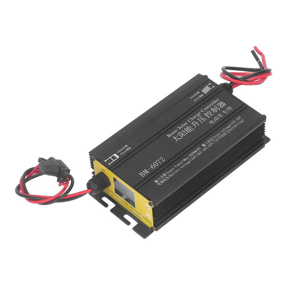 600W MPPT Boost Solar Controller 12‑50V Input LCD Step Up Solar Charging