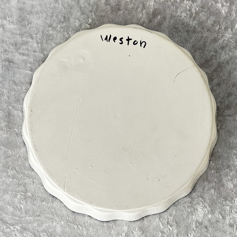 Weston 7" Hand Painted Scalloped Edge Quiche Dish