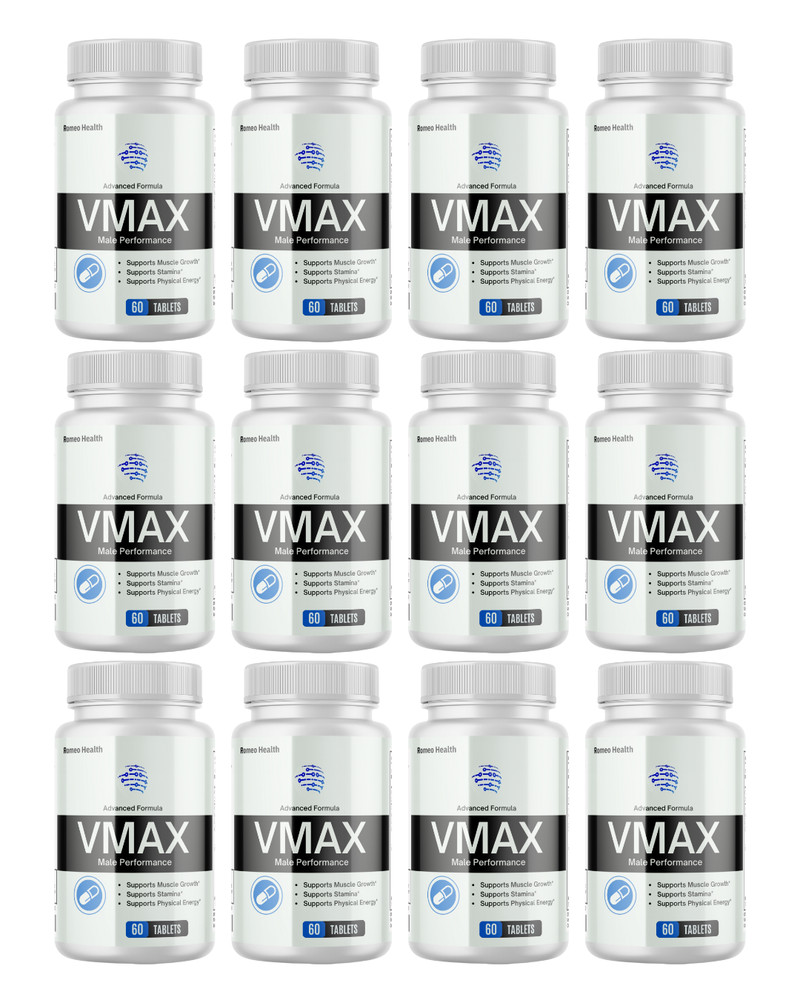 (12 Pack) Vmax Male Performance Advanced Formula for Men, Stamina & Energy