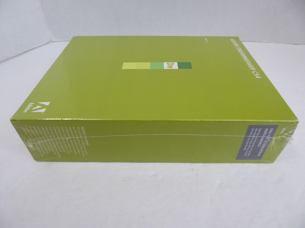 NEW Adobe Dreamweaver CS4 (MAC OS) Version Sealed Software