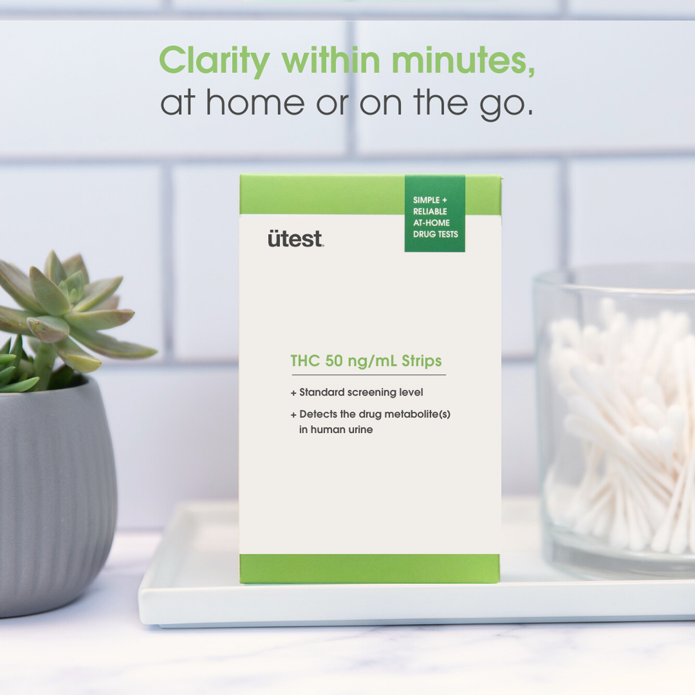 25 Pack - THC 50 ng/mL At-Home Drug Testing Strips - Marijuana Detection