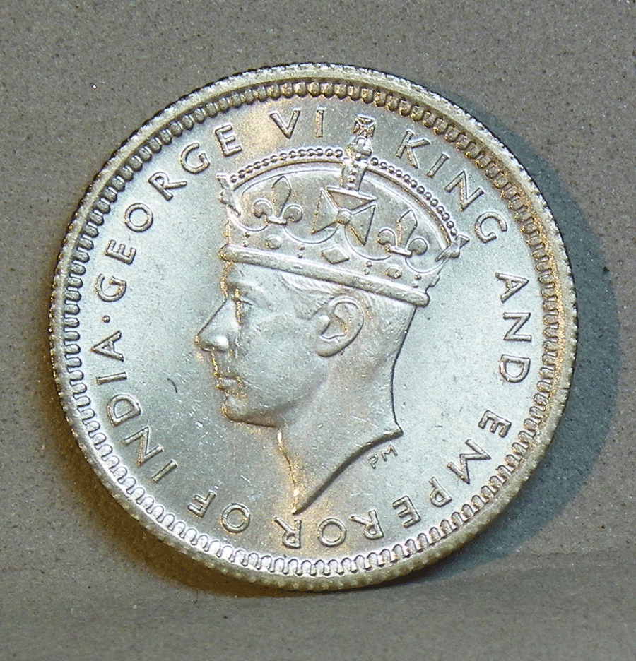 MALAYA 1945 5 Cents, KM.3A, Uncirculated