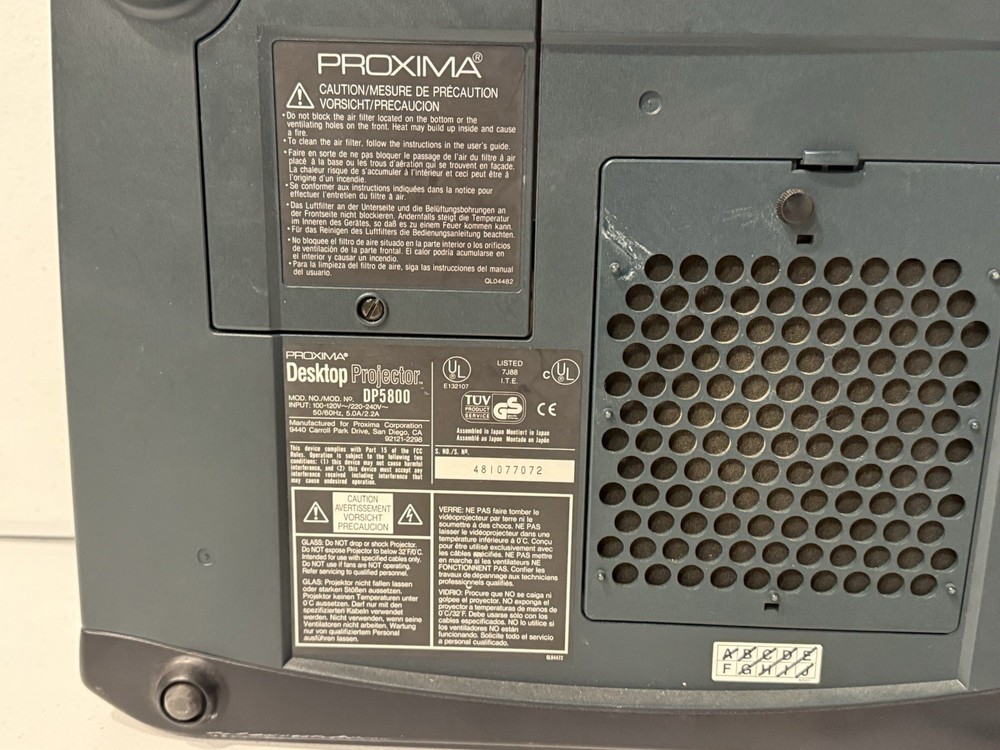 Proxima DP5800 Desktop Projector 5800 TESTED WORKS GREAT