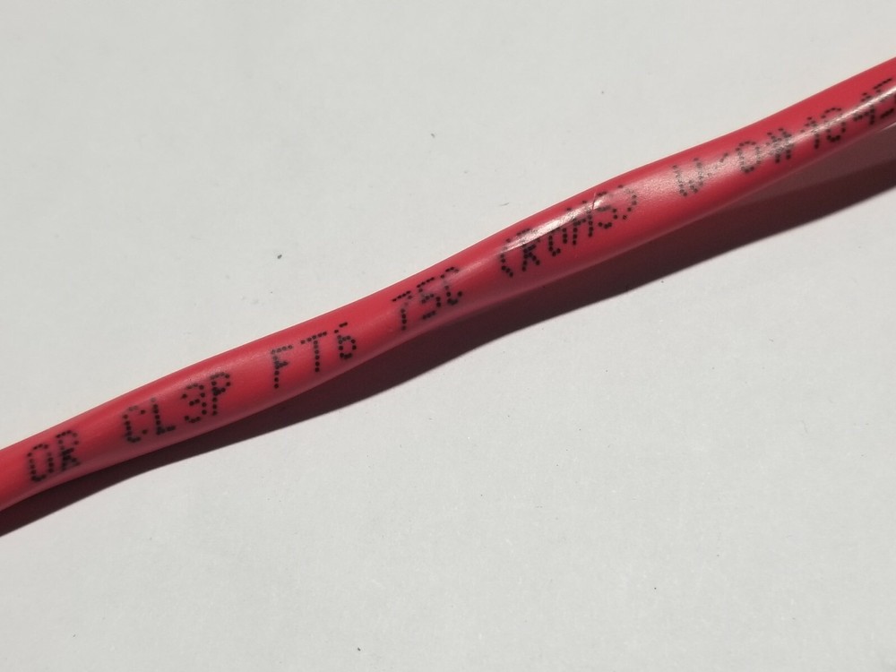 Southwire Genesis 4608 14/2C Solid Shielded Plenum Fire Alarm Cable Red /50ft