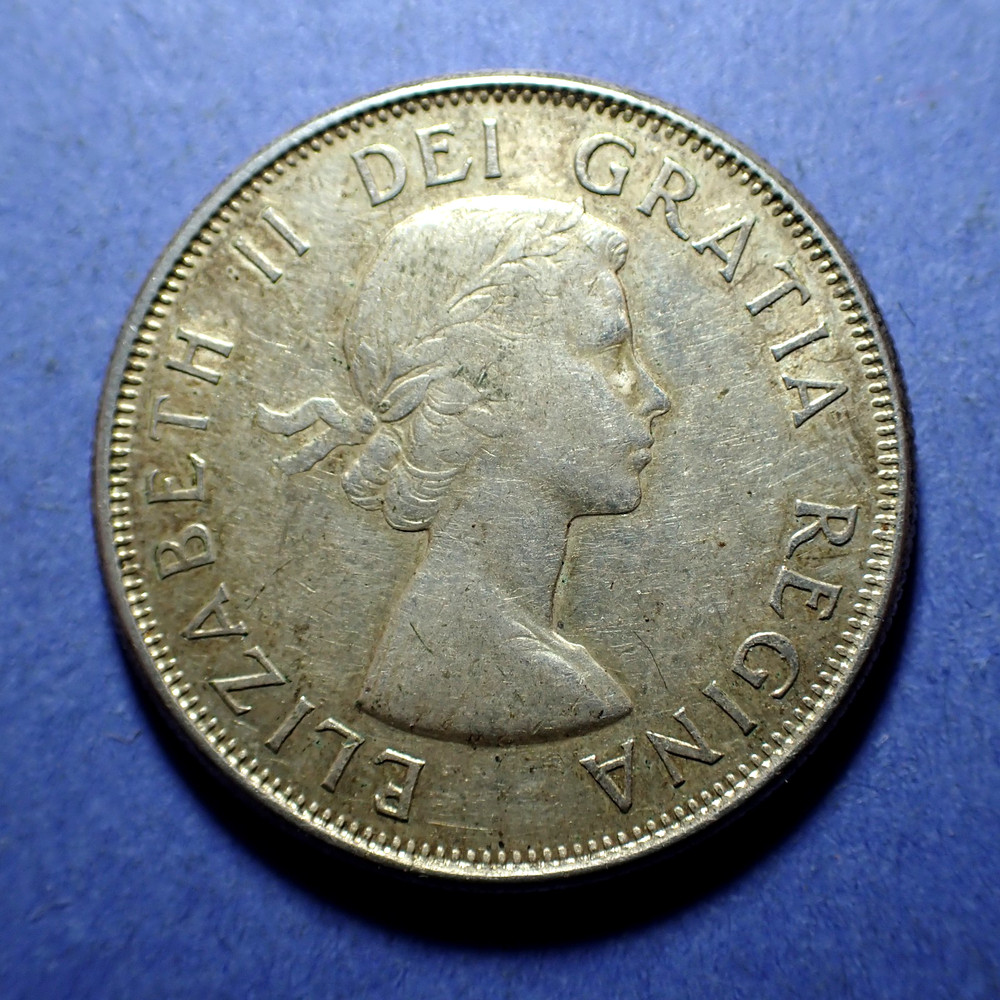 1962 Canada Silver Half Dollar  .800 Silver