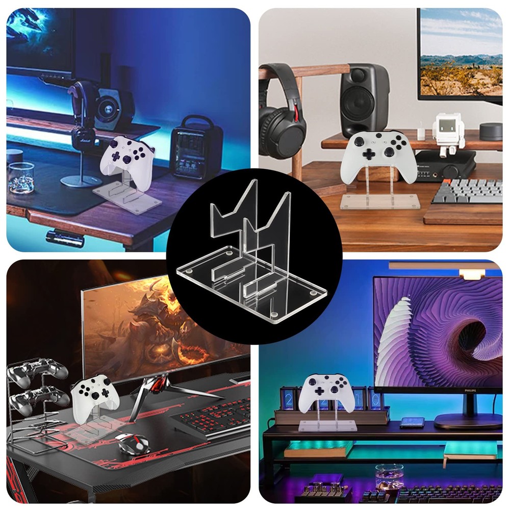 Universal Controller Holder, Transparent Acrylic Game Controller Display Stan...