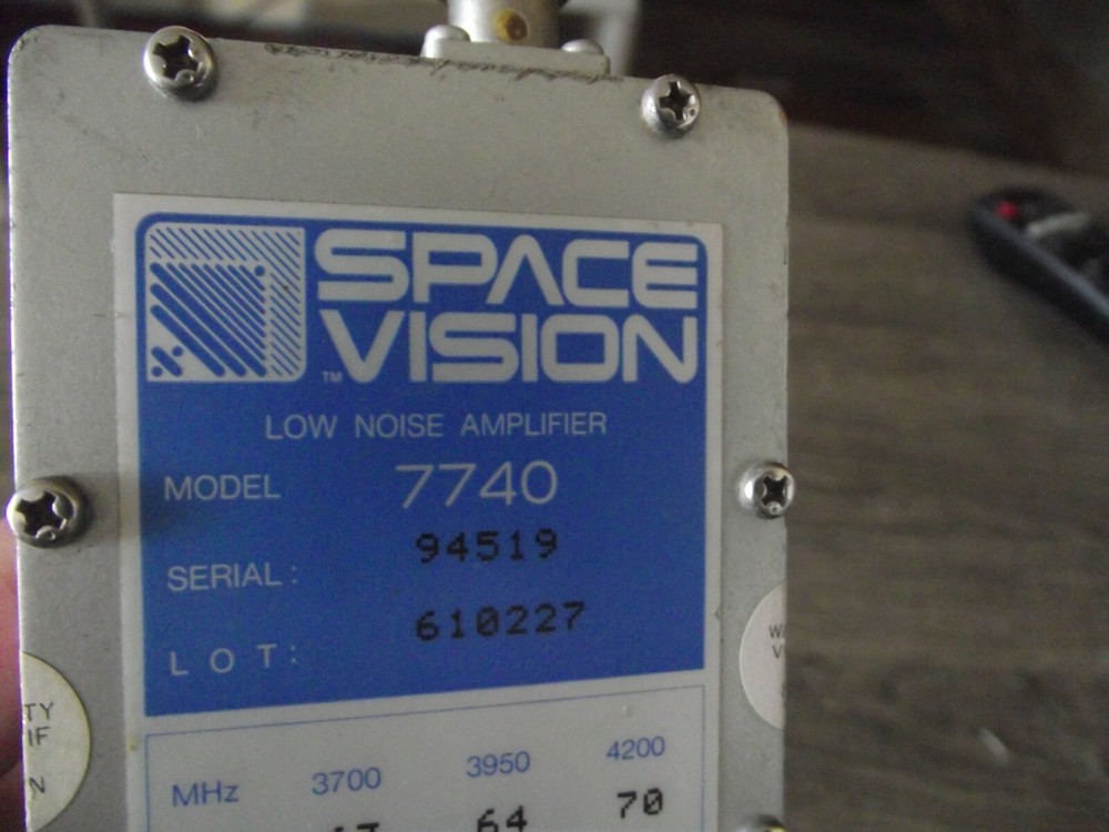 SPACE VISION LOW NOISE AMPLIFIER MODEL 7740